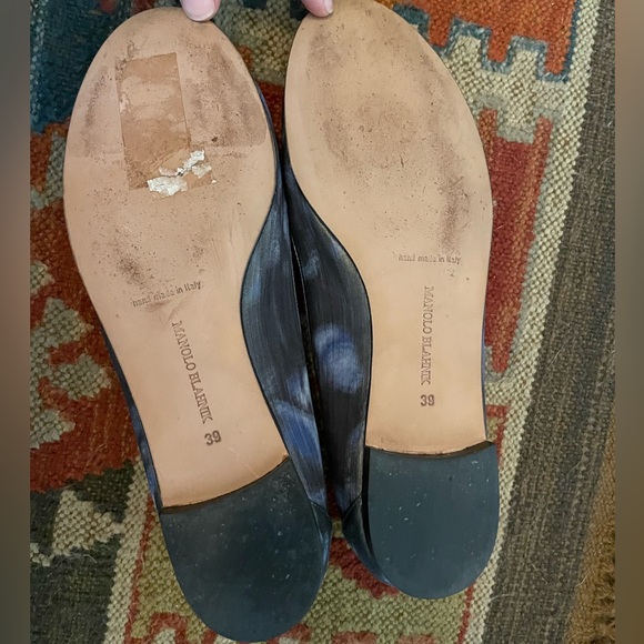EUC Sz 39 Manolo Blahnik satin flats - Picture 7 of 7